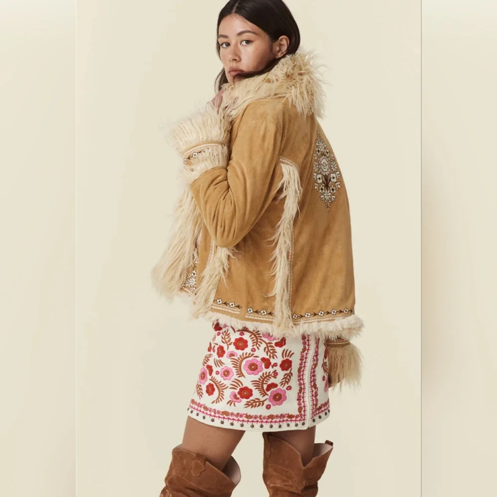 Spell and the Gypsy Joplin Cropped Jacket in Hazelnut (New with tags!) - Picture 11 of 16
